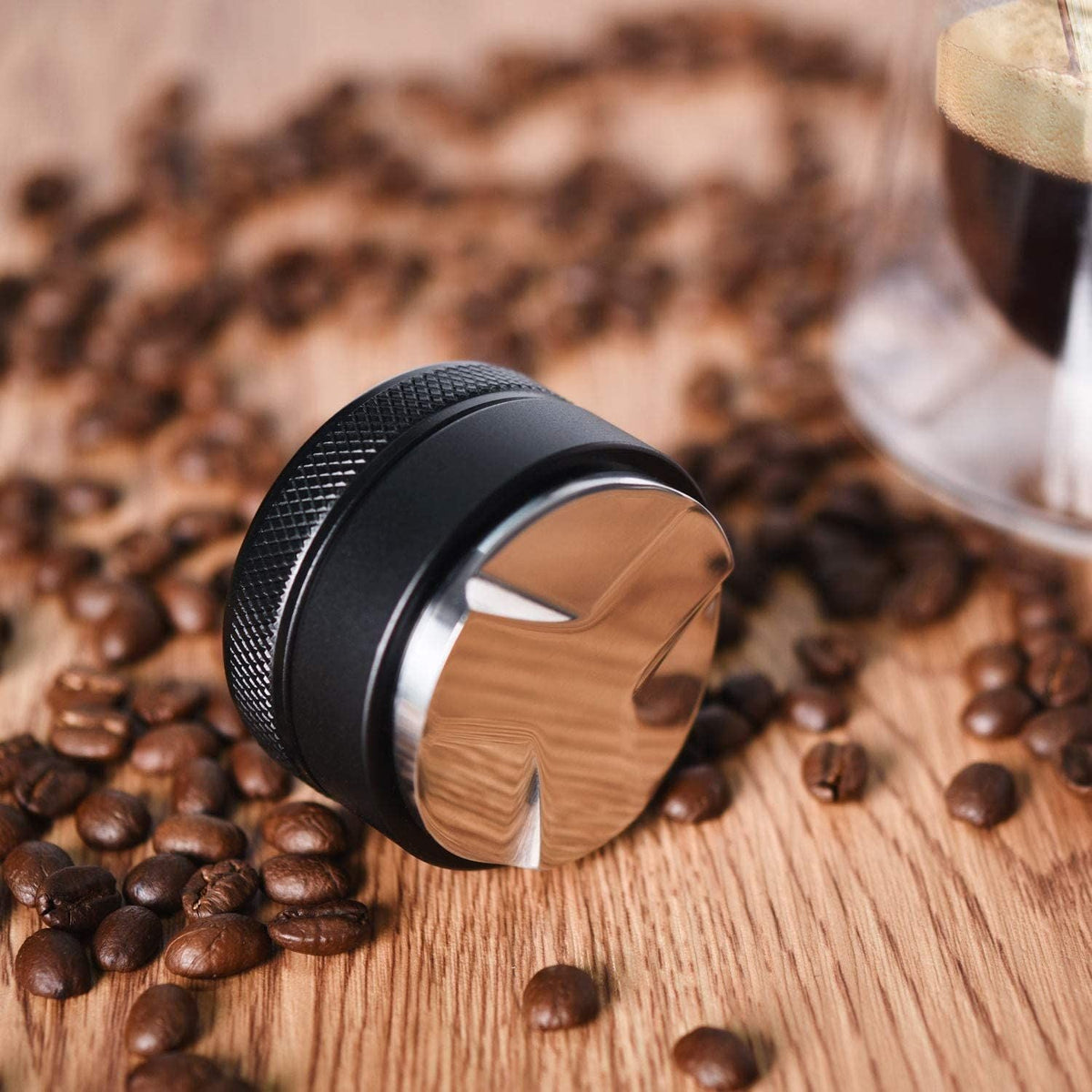 Coffee Tamper Base Stainless Steel Espresso Dispenser Coffee Bean Press Hammer Tool