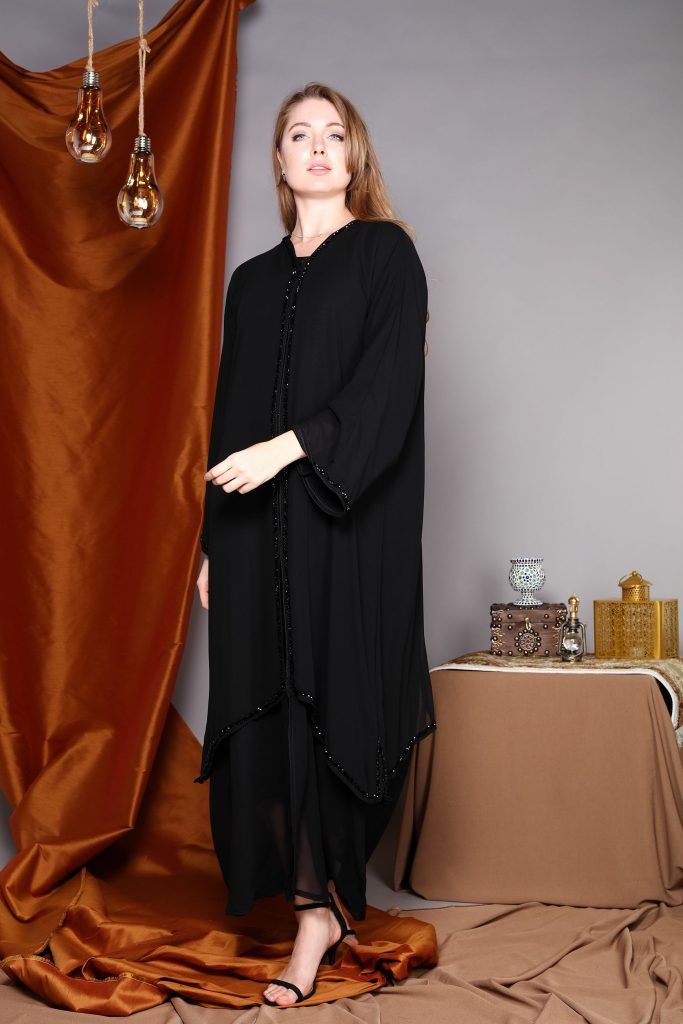 MOiSTREET Double Chiffon Abaya
