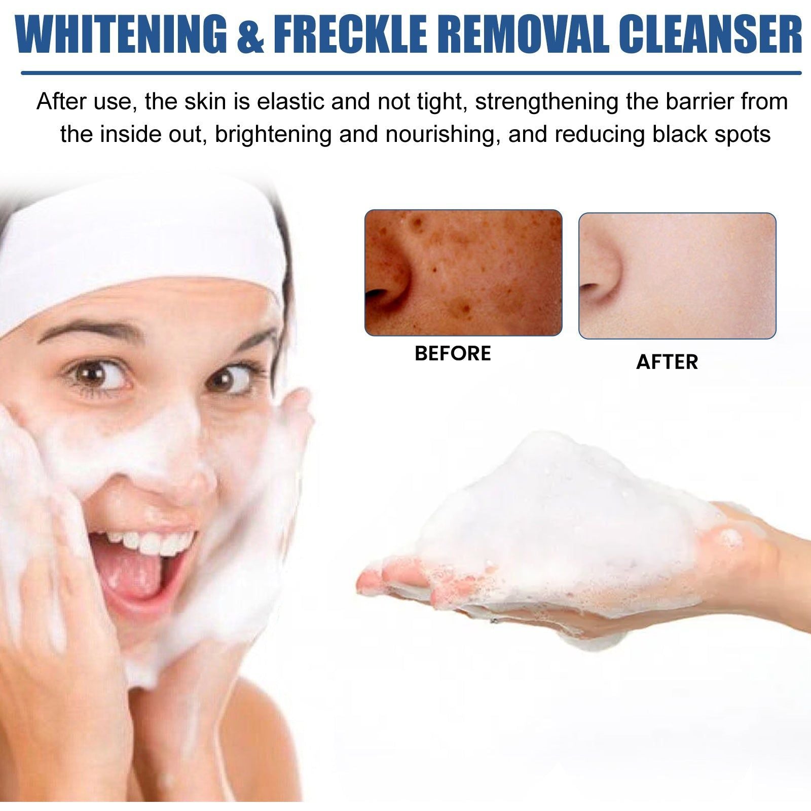 Brighten Skin Moisturizing Facial Cleanser, Hydrates, Reduces Dark Spots, Gentle, All Skin ,150g