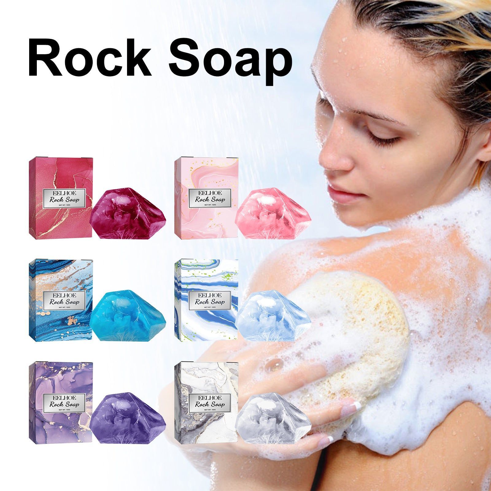 Cleansing Skin Care Soap Moisturizes Brightens, Gentle for All Skin Types ,100g