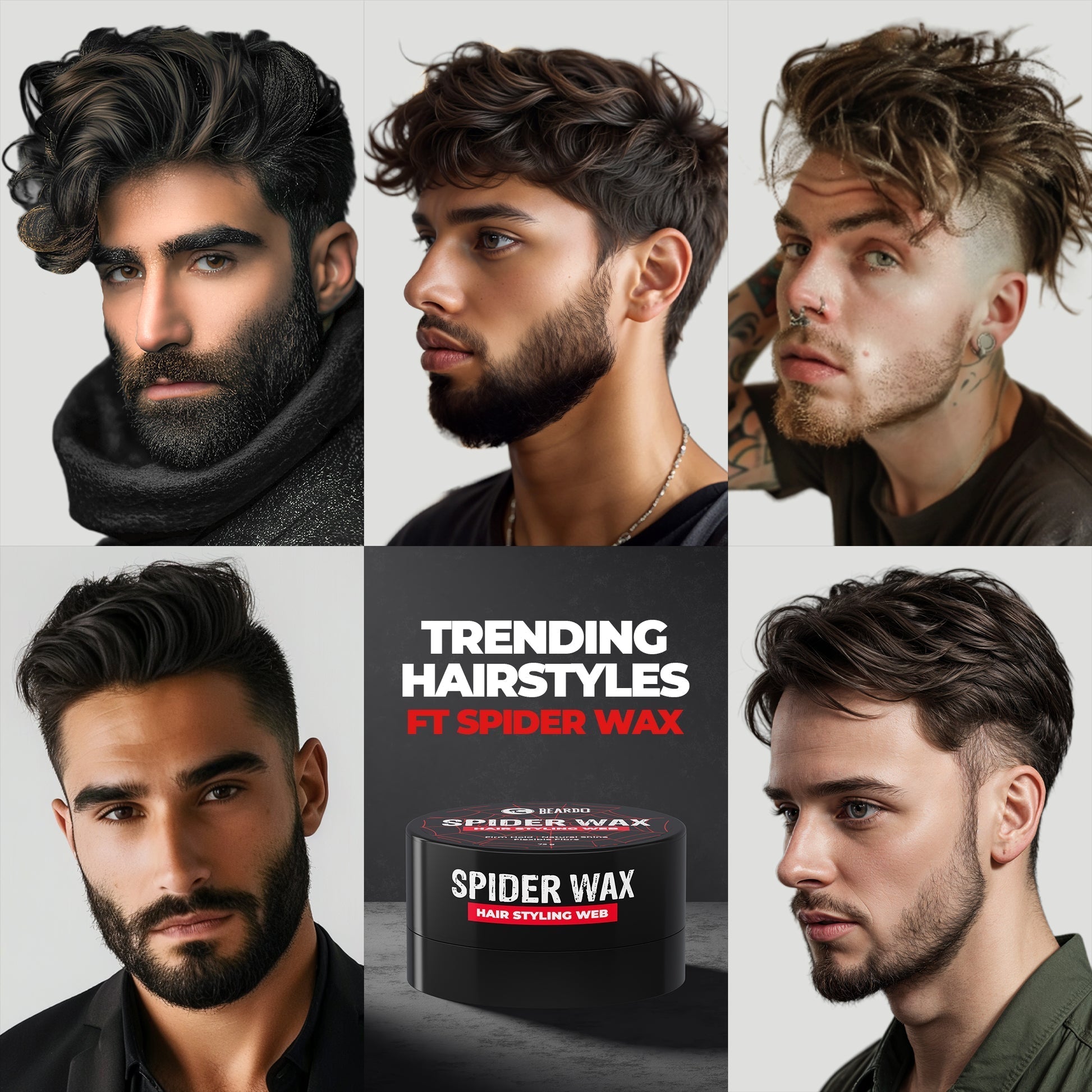 Beardo Spider Wax Hair Styling Web 75g