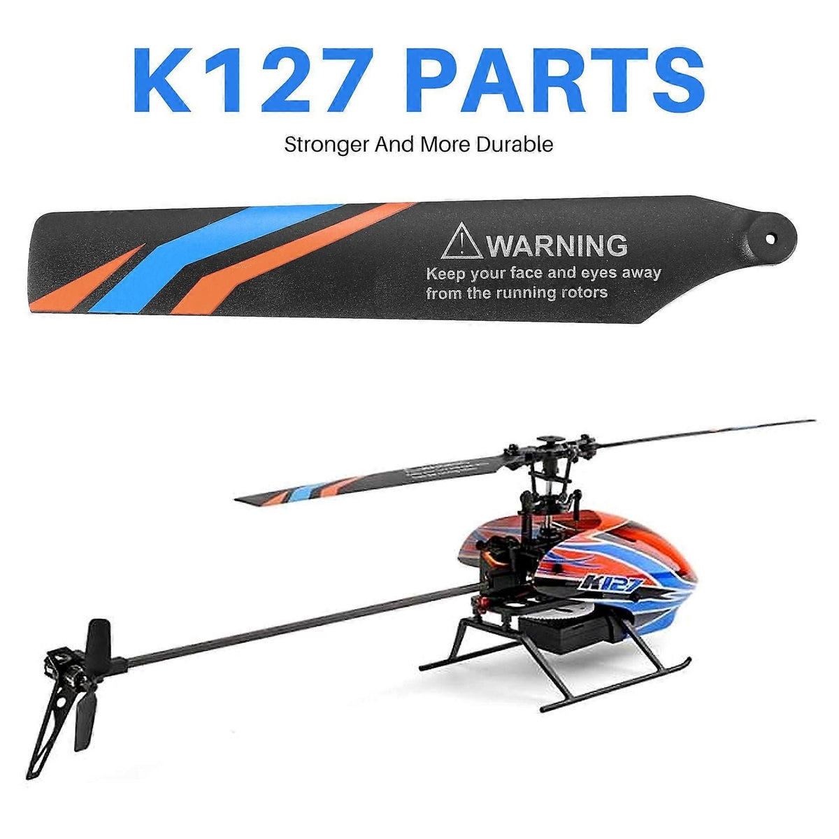 4Pcs Main Blade Propellers for XK K127 RC Helicopter Airplane