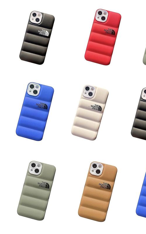 For iPhone 14 Series - 3D Cute Shockproof Cover, Winter Down Jacket Puffer Soft Cloth CaseFor iPhone 14/14 Pro/14 Plus/14 Pro Max