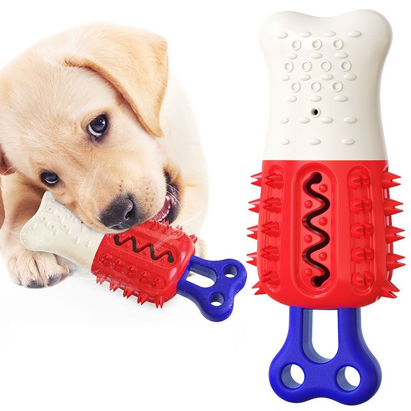 Dog Cooling Chew Toys Teeth Cleaning Stick Toothbrush Molar Toys Cool Down Dog Frozen Toy