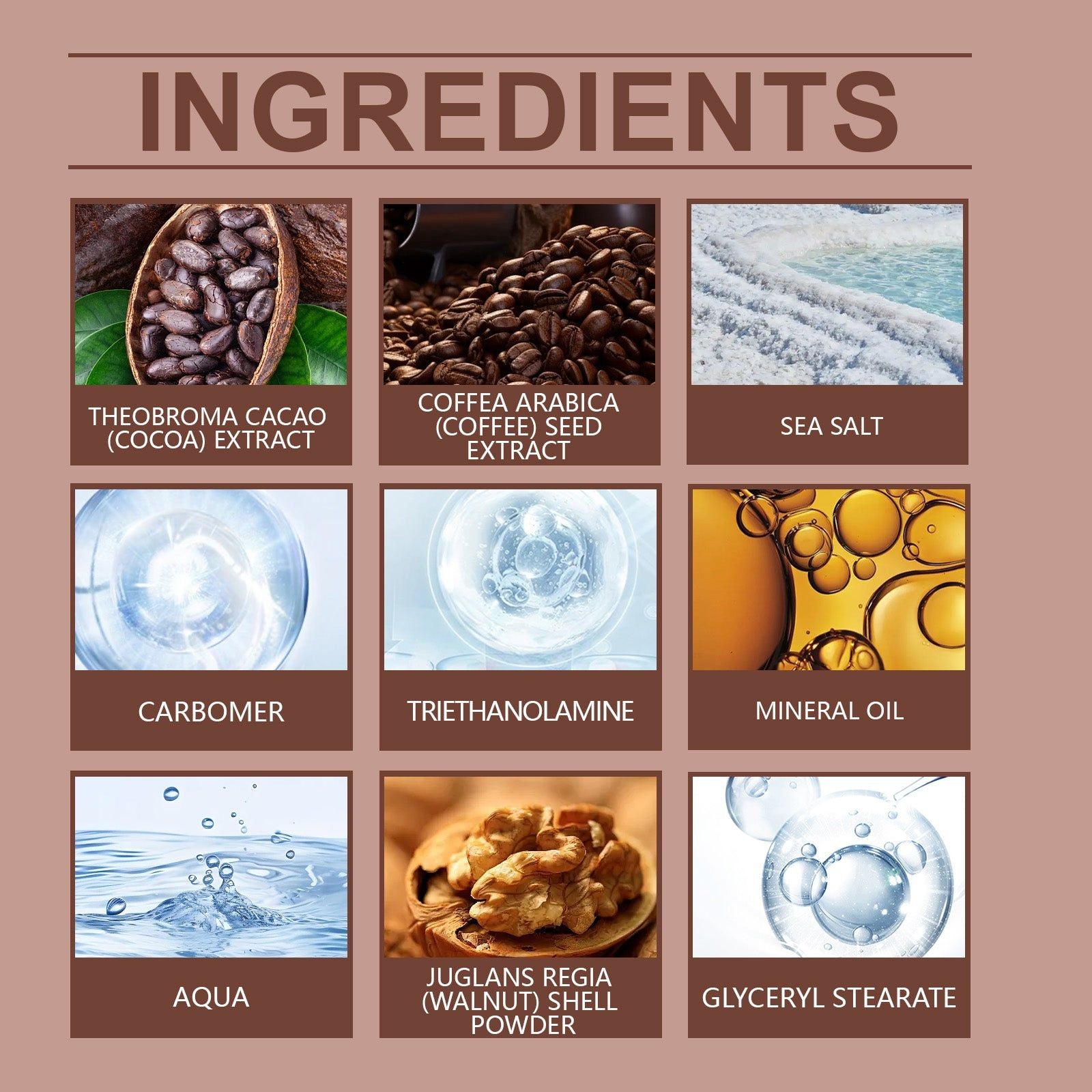 Coffee Body Scrub, Deep Cleansing, Moisturizing, Smooth Skin, Natural Exfoliant ,120g