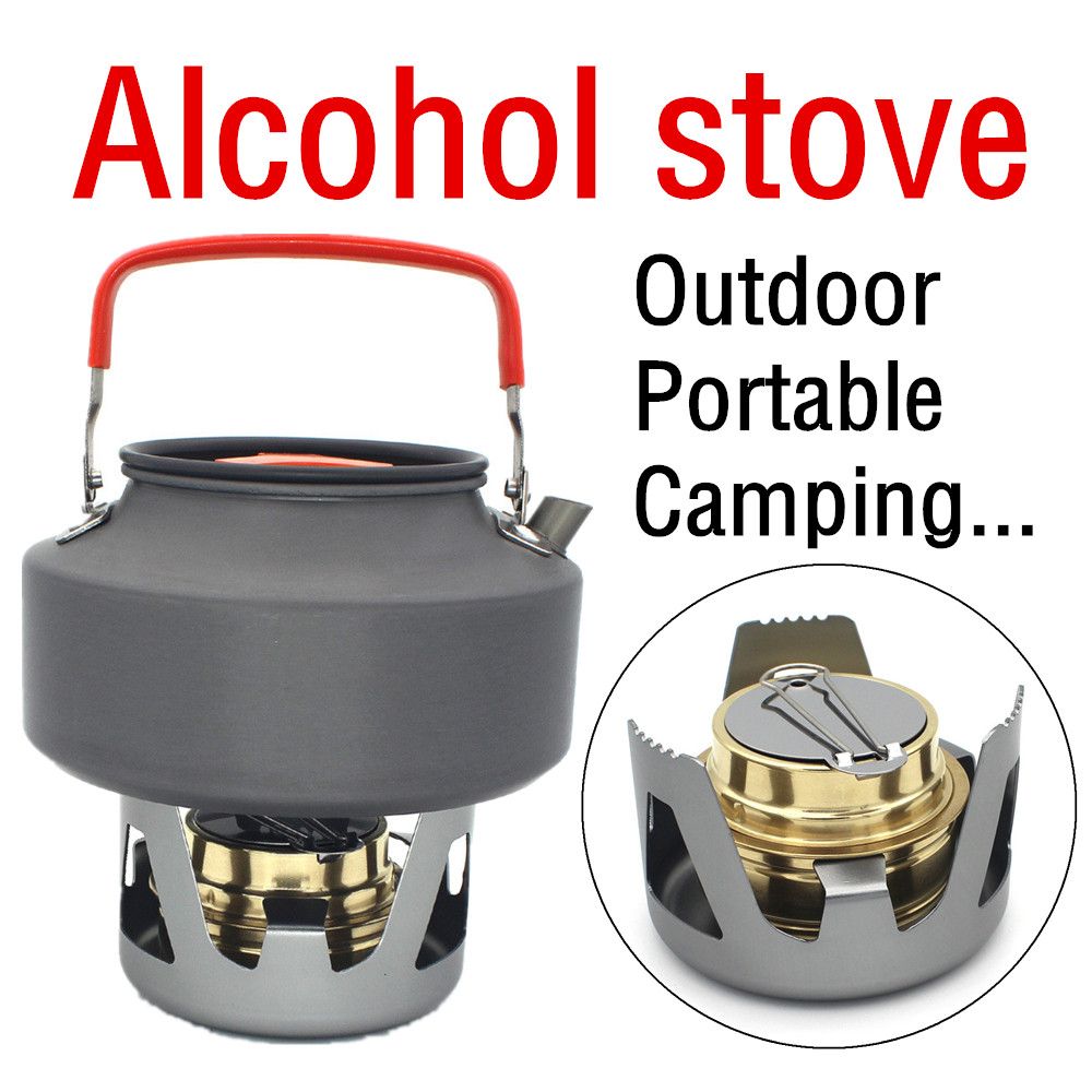 Mini Spirit Burner Ultralight Portable Alcohol Stove For Backpacking Camping Hiking Outdoor