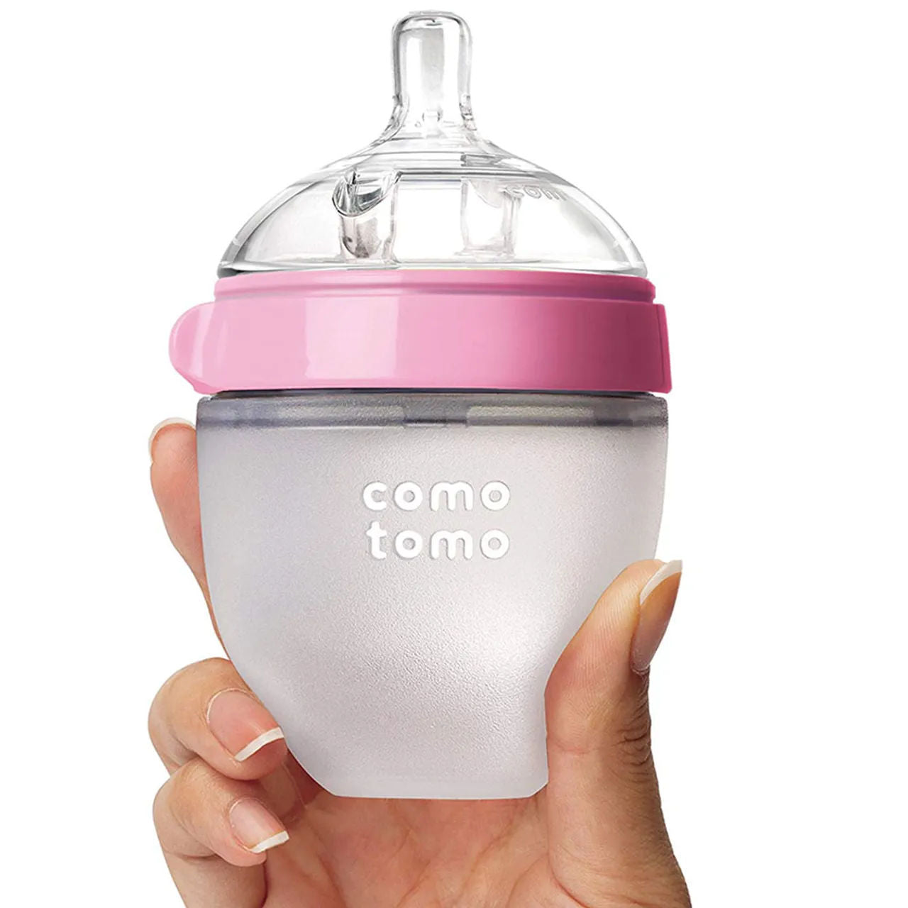 Comotomo - Natural Feel Baby Bottle Single Pack - Pink -150ml