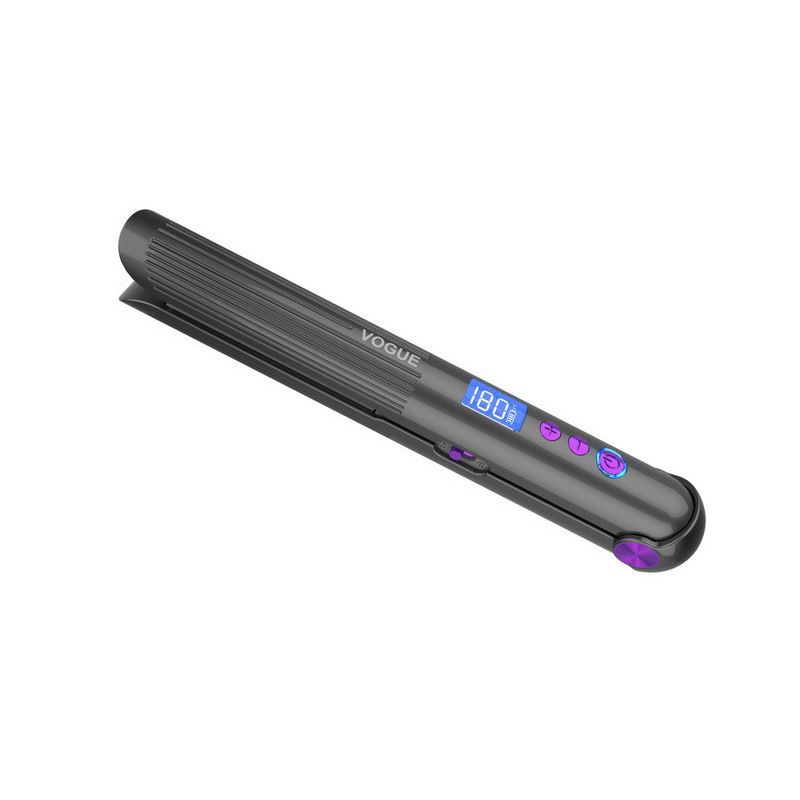2 in 1 Smart Wireless Ceramic Flat Iron Heats Up Fast Hair Straightener And Curler