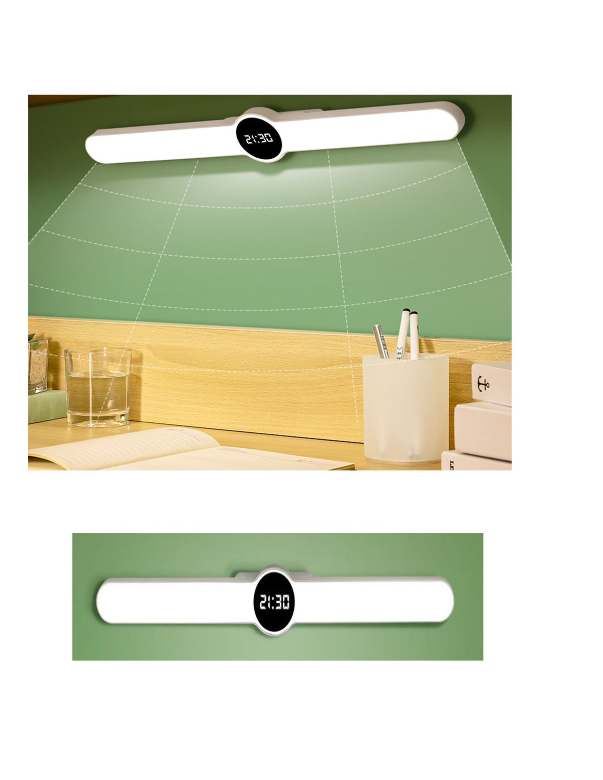 LED Magnetic Table Lamp Rechargeable Touch Night Light for Study Reading