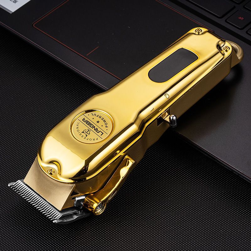 Gold Pet Hair Clipper with Guide Combs