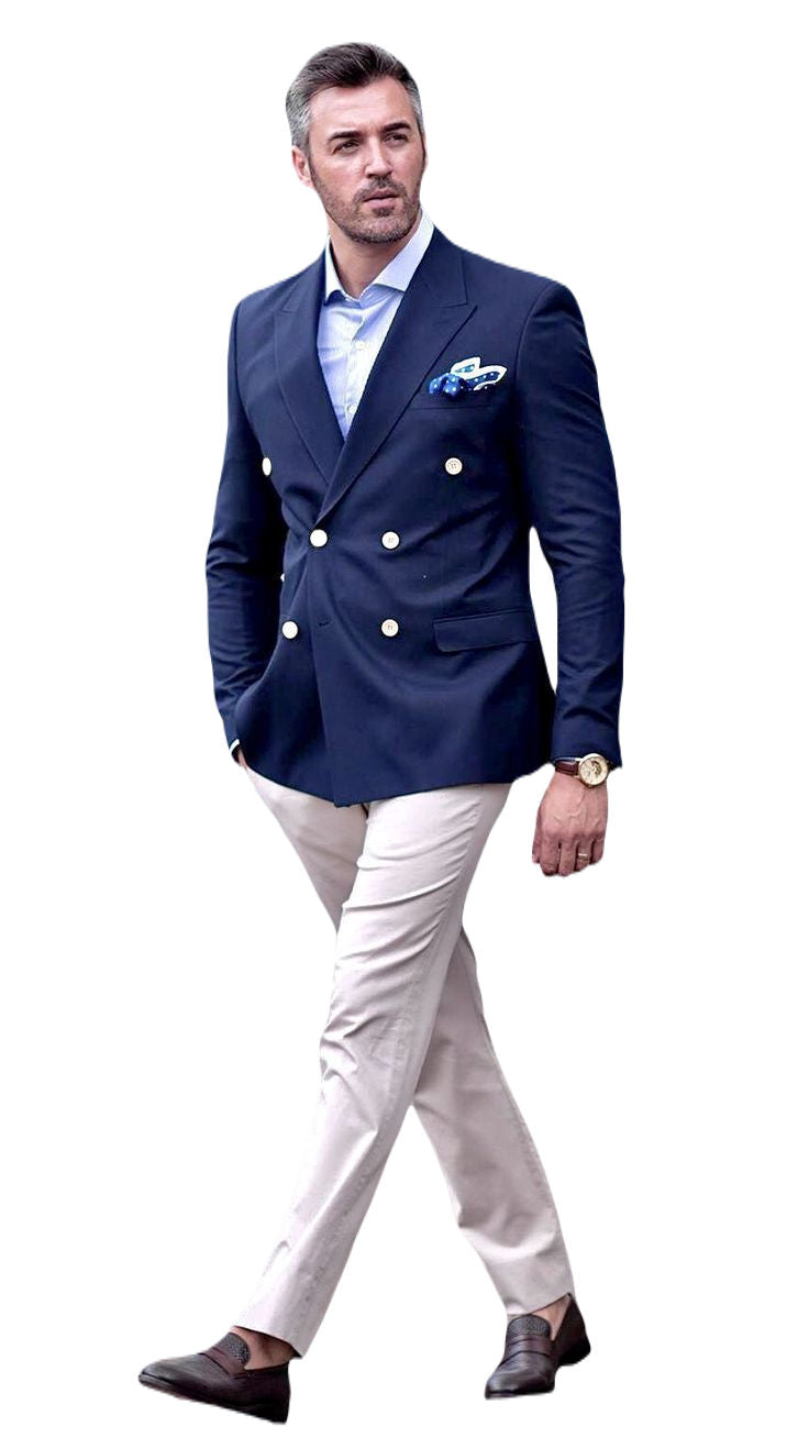 Designer Stylish Blue Party Wear Suit for Men wedding groom suit Gift For Him