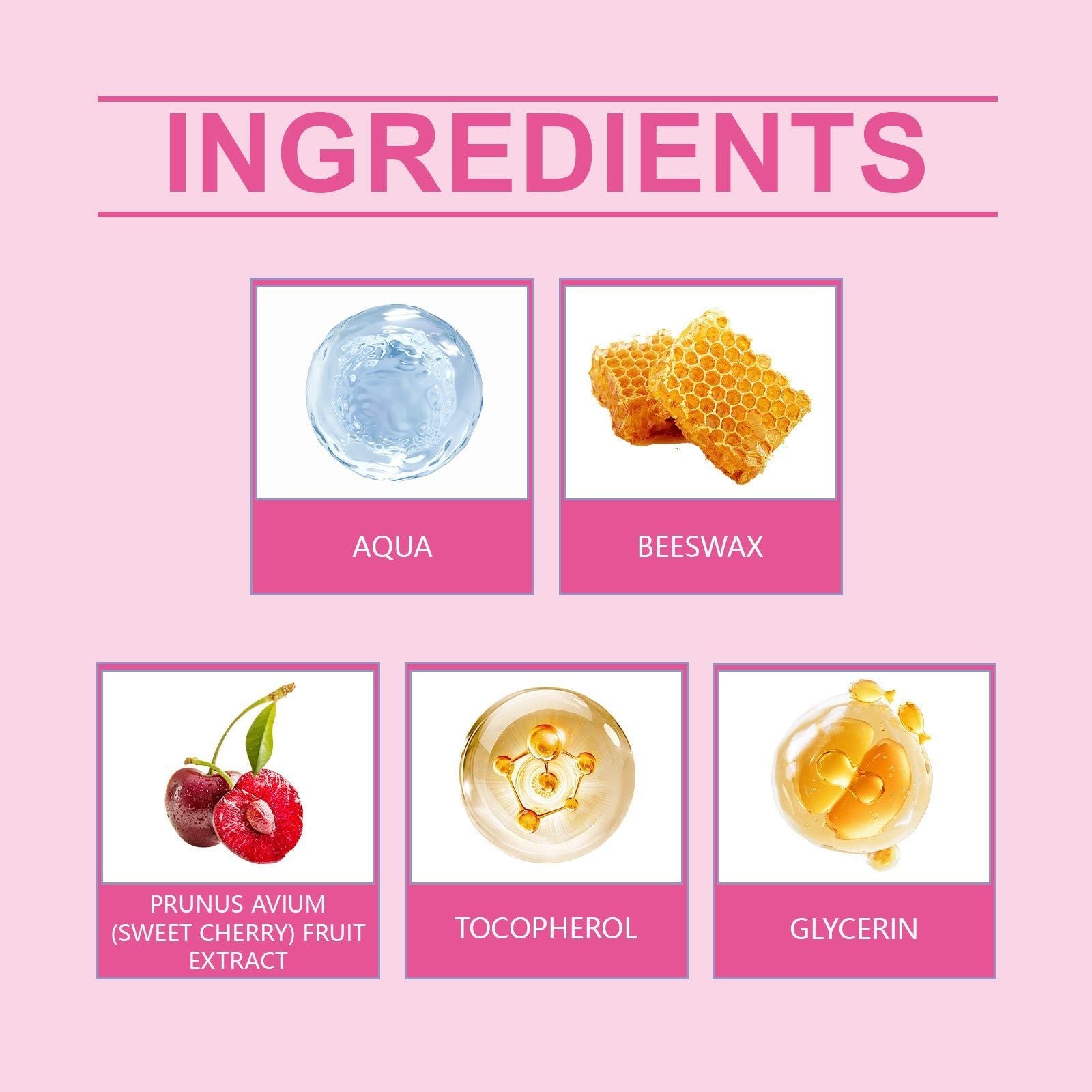 Cherry Lip Mask for Fading Lip Lines, Deep Moisturizer, Anti-Cracking, Lip Repair ,5.5g
