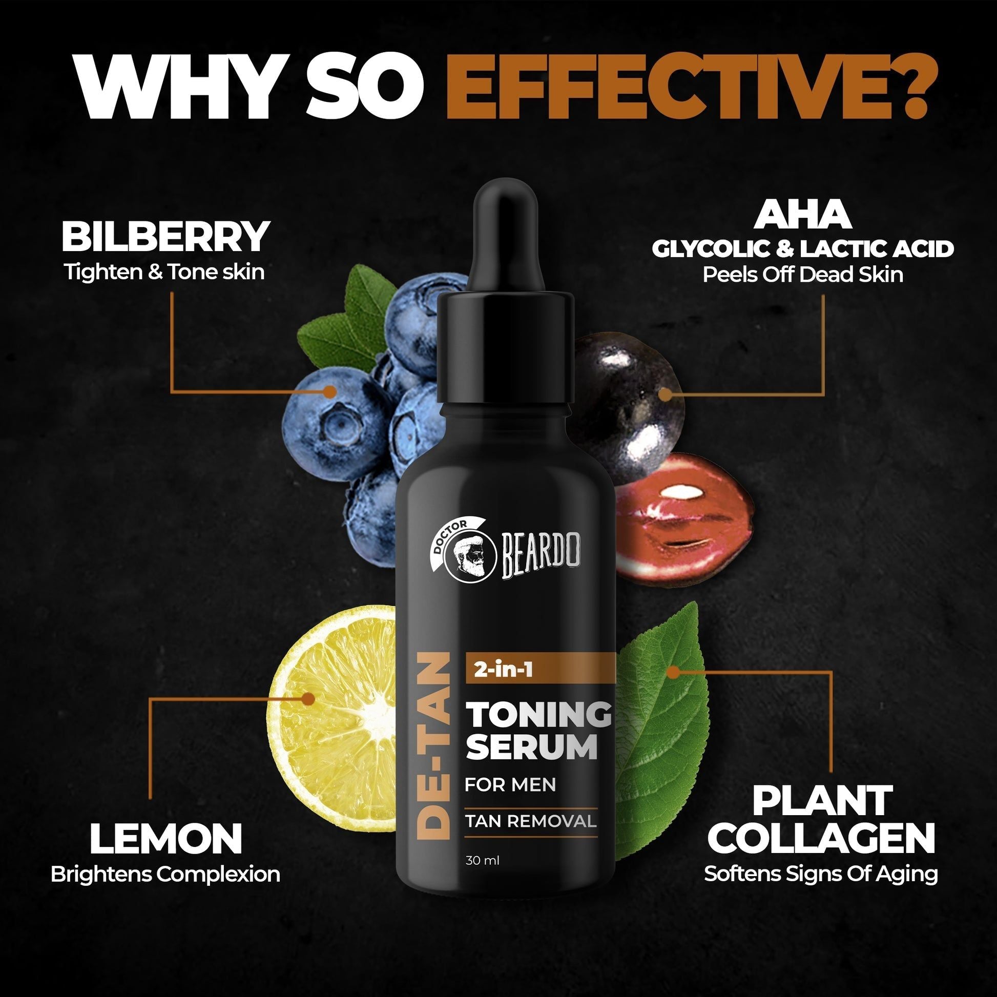 Beardo De-Tan 2in1 Toning Serum 30ml