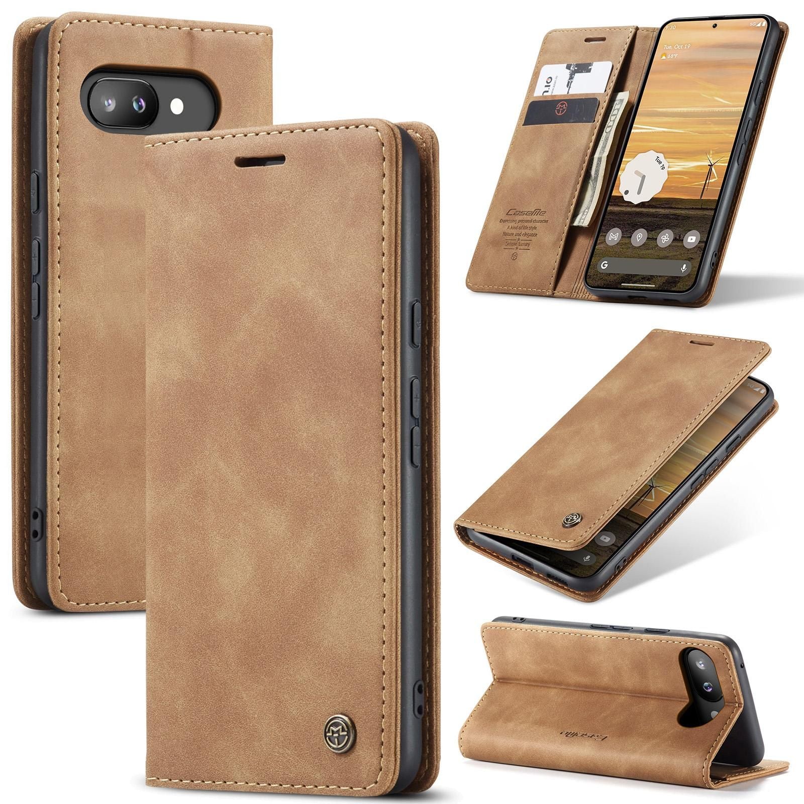 Multifunction Leather Case For Google Pixel 9a