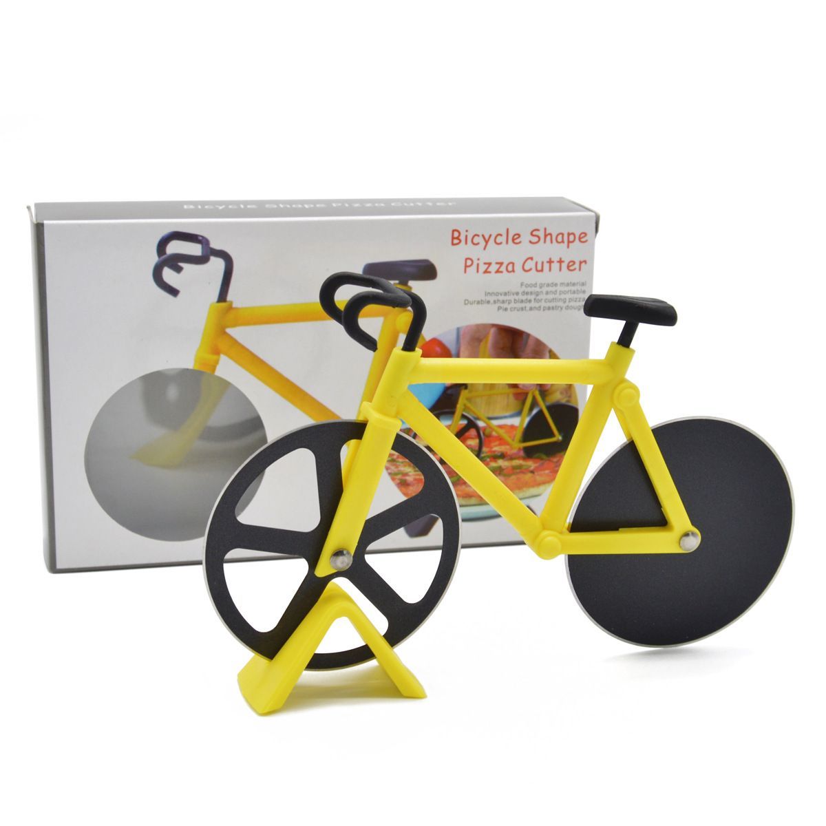 Pizza Cutter Bike Roller Pizza Cutter Stainless Steel Knives Tools Gift