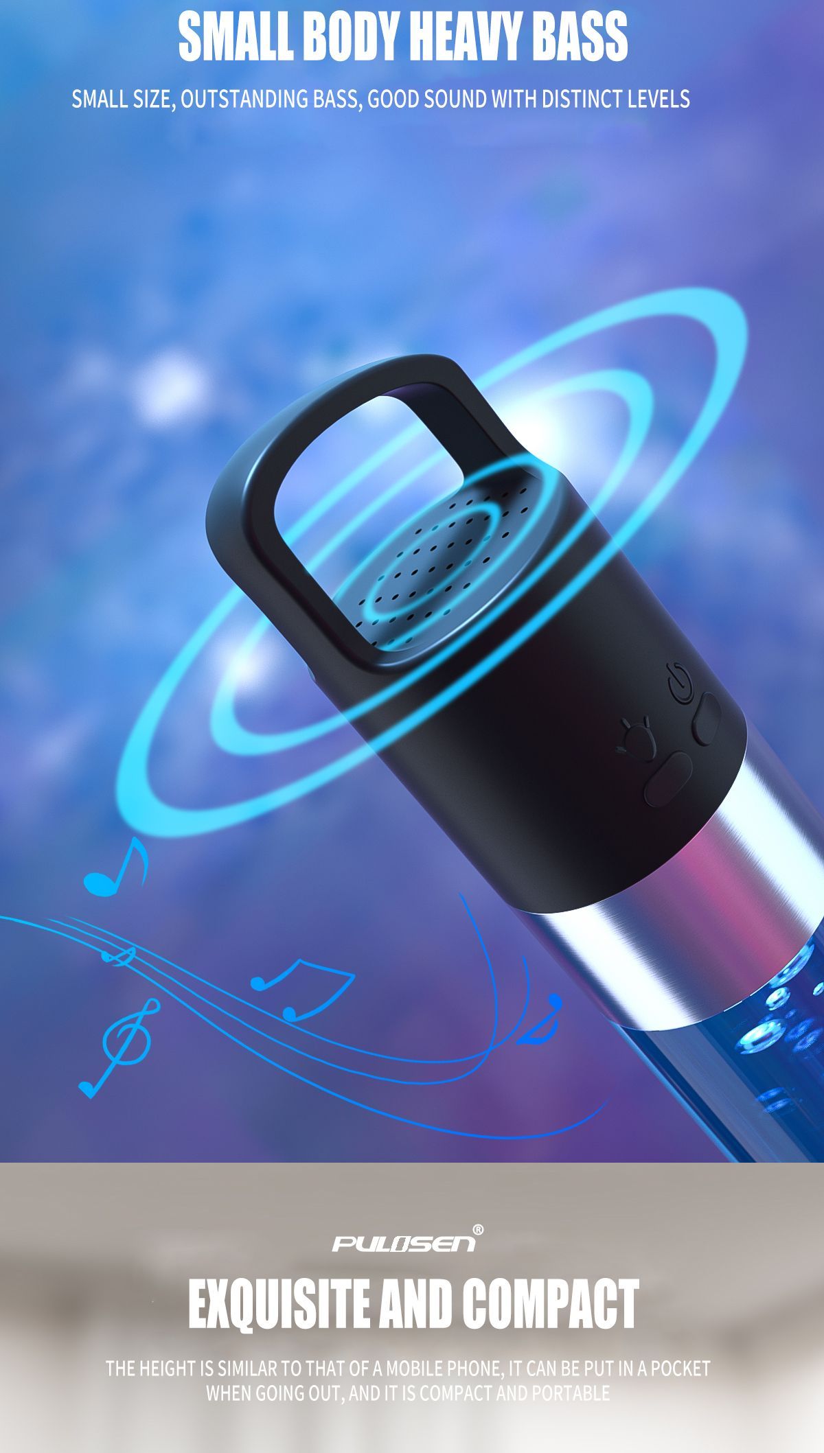 PTH20 Crystal Bluetooth Speaker Wireless Portable Colorful Night Light Speaker