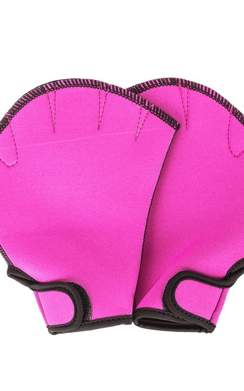 Webbed Swimming Gloves Fingerless Nylon Scuba Gloves For Diving Surfing