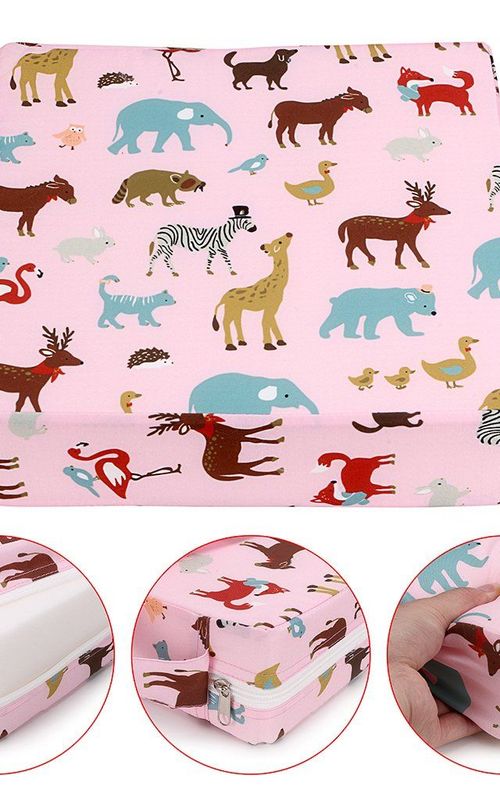 Toddler Booster Cushion Baby Chair Pad Heightening Dining Chair Cushion Cartoon Seat Mat