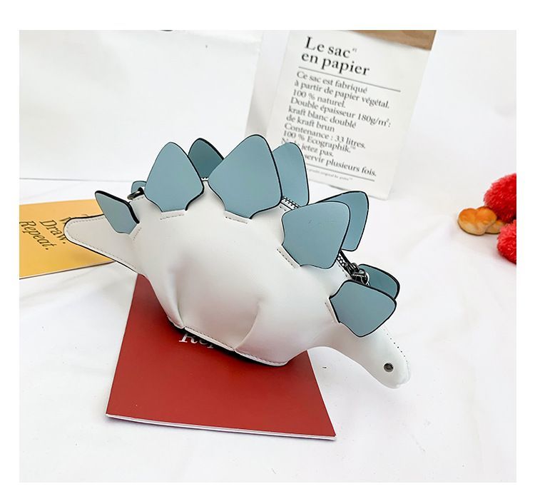 Dinosaur Messenger Bag Animal Shaped Crossbody Bag Leather Shoulder Purse For Women