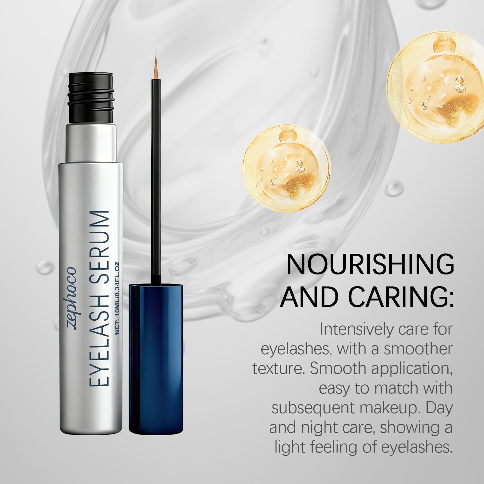 Eyelash Care Mascara, Natural Lustrous Look, Moisturizing, Daily Use ,10ml
