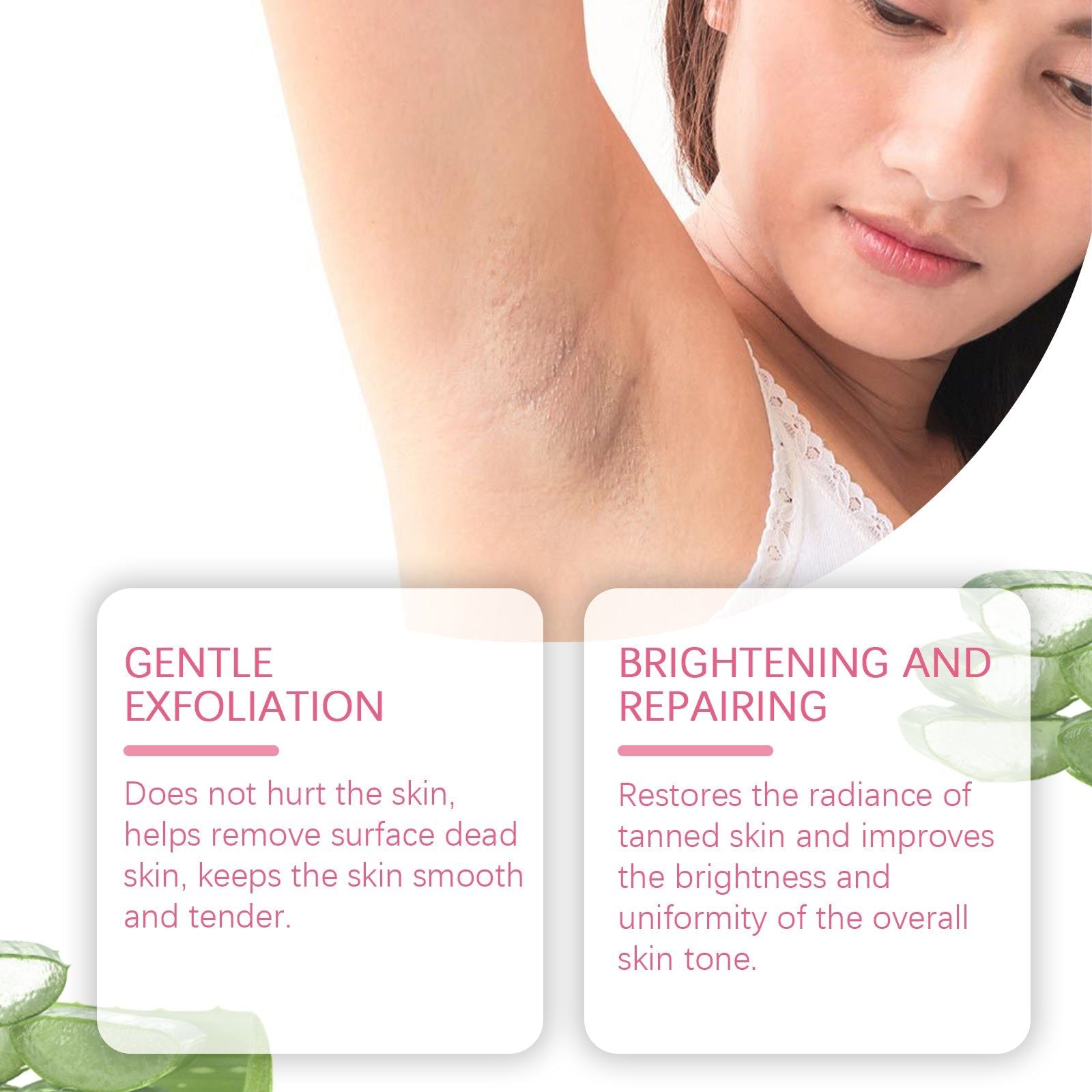 Body Cleansing Exfoliating Gel, Brightening, Gentle, Soft Skin, Natural Glow ,100ml