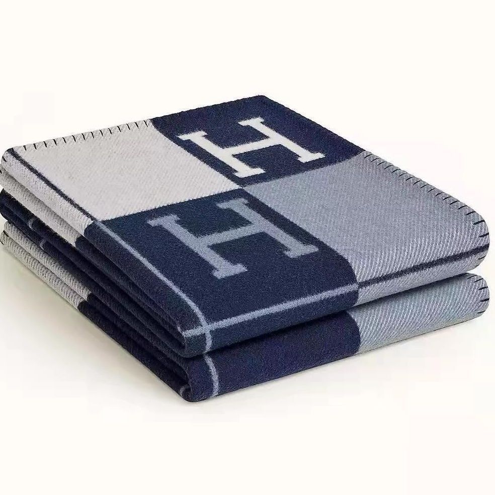 Soft Cashmere Feel Blanket Plaid Throw Warm Artificial Wool