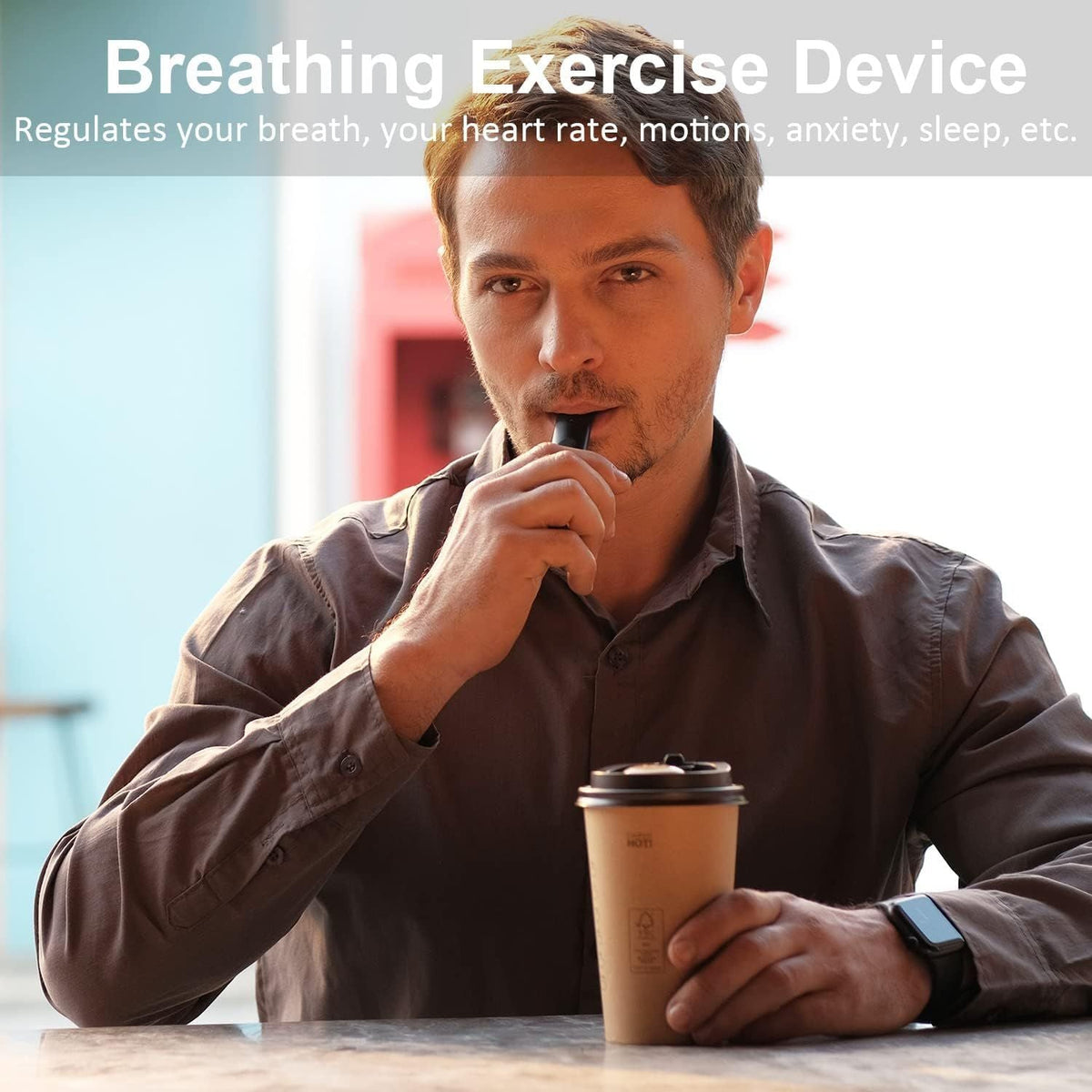 Portable Breathing Exercise Device Smart Breathing Training Assistant with Real-Time Display