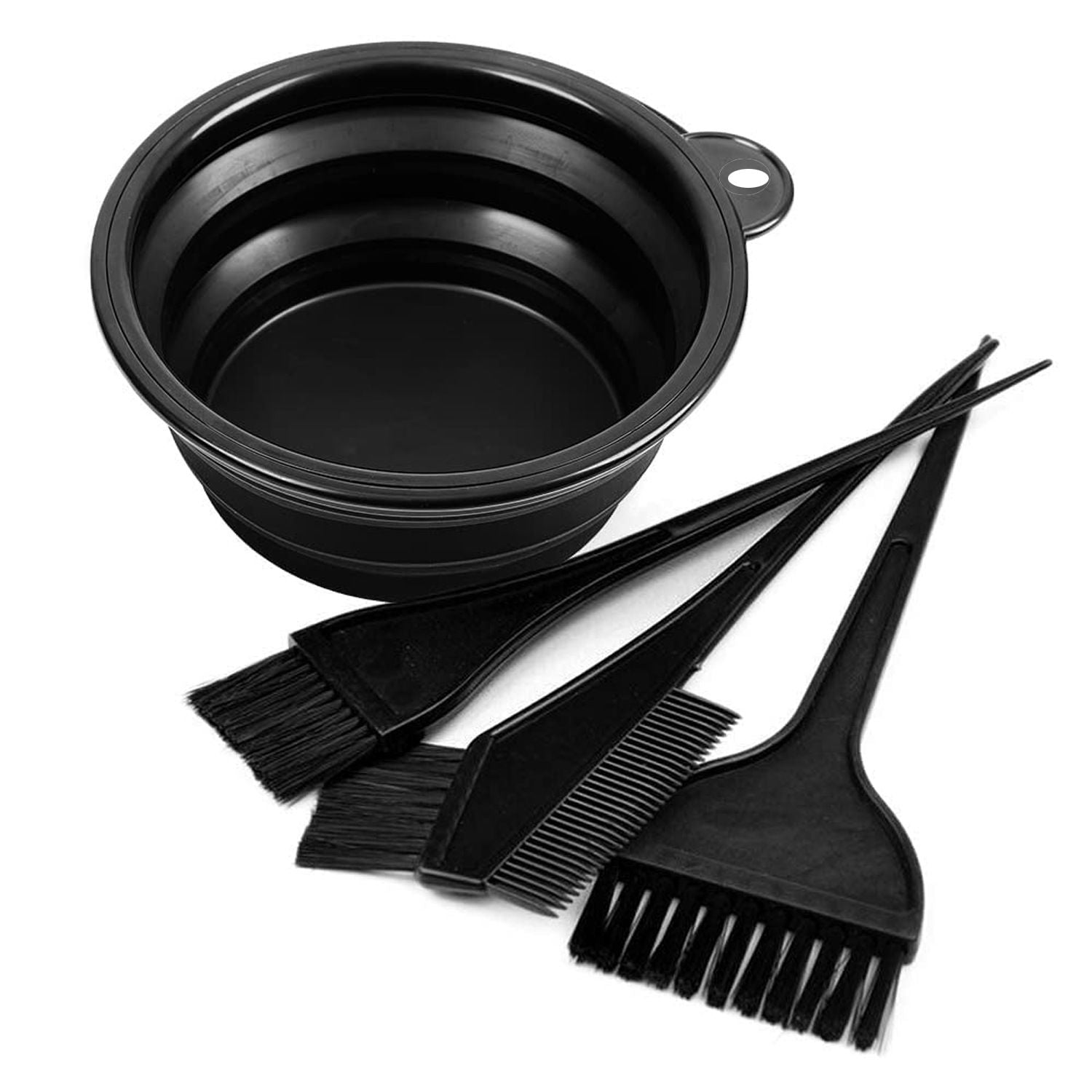 4Pcs Professional Hair Dye Kit with Bowl & Brushes