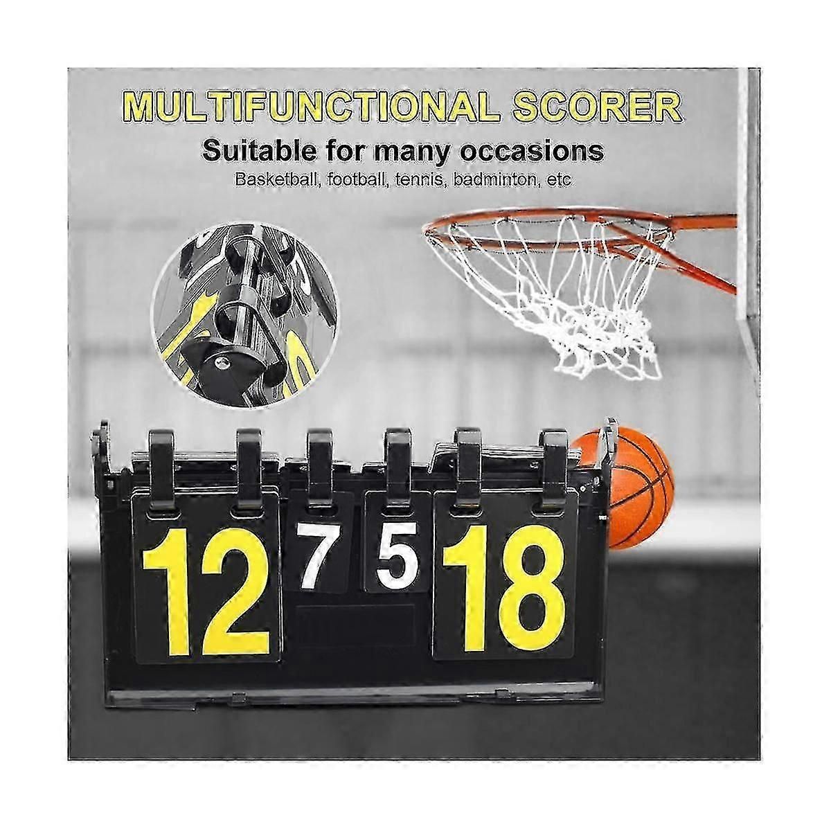 4 Digit Score Board Basketball Football Volleyball Sport Table Tennis Scoreboard Waterproof Scoreboard