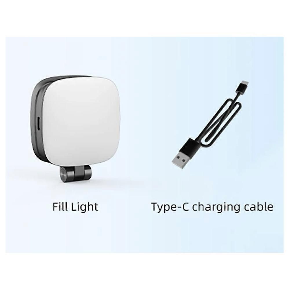 Magnetic Fill Light for Live Broadcast, Mobile Phone Ring Light, Mirror,Beauty Selfie Light,Compact Portable Light White(White)