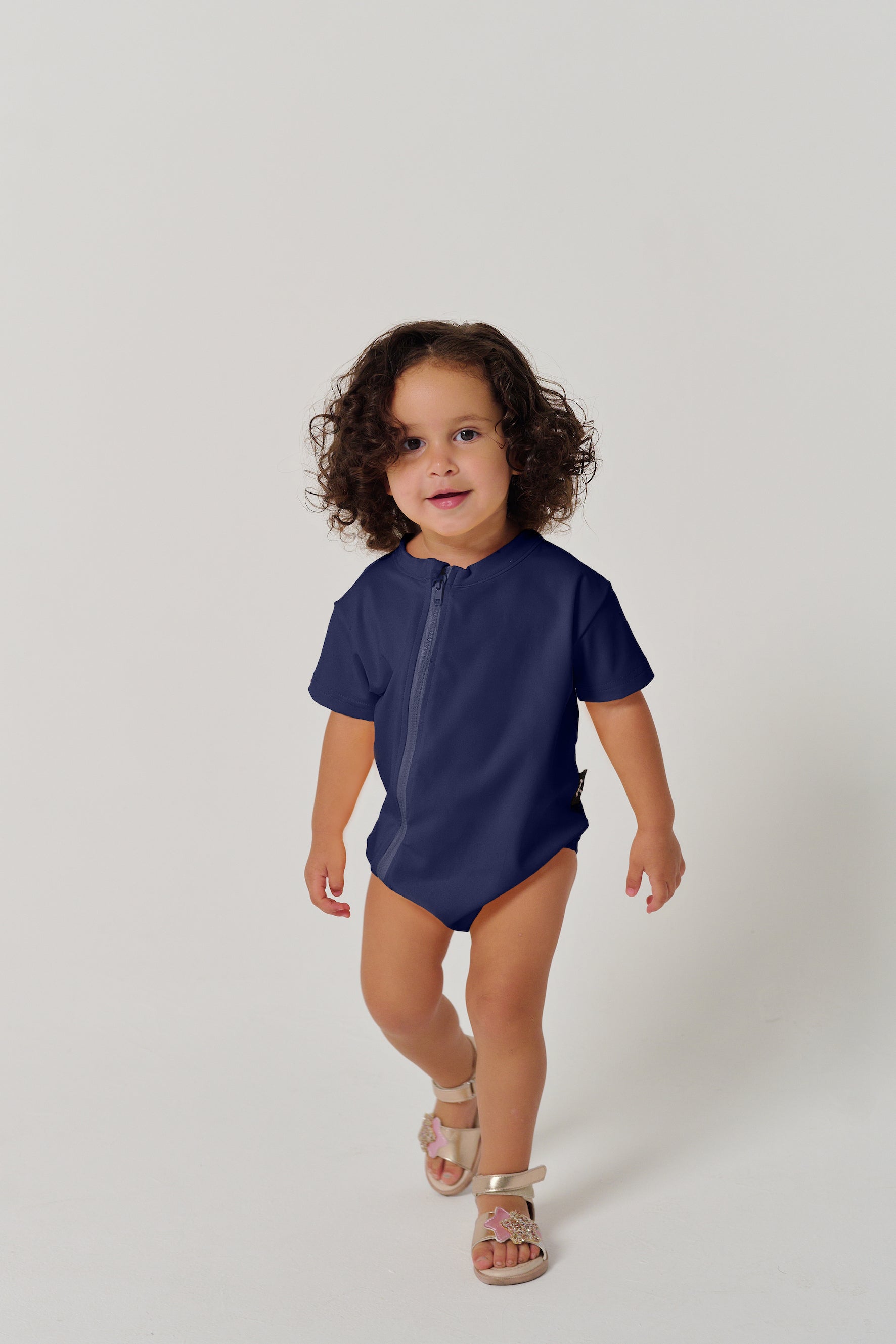 MULU Classic Unisex Baby Romper - Navy