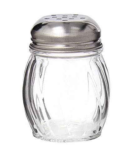 Steel and Plastic Spice Dispenser Set for Salt Oregano Pack of 2
