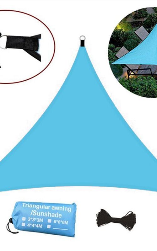 Triangle Sunshade Sail Canopy Patio Waterproof Tent UV Block Awning For Garden Backyard