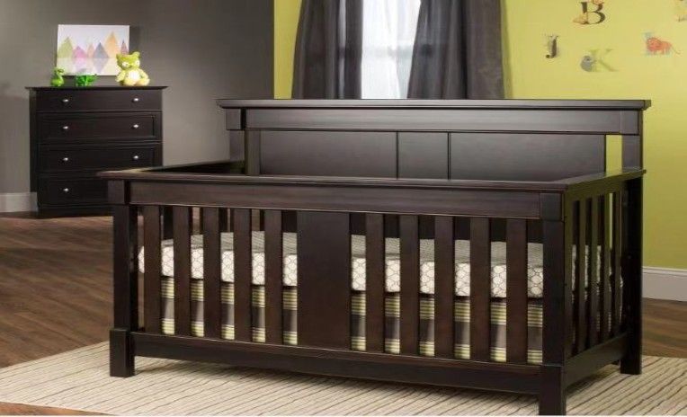 Foldable Black Baby Crib #GH-102