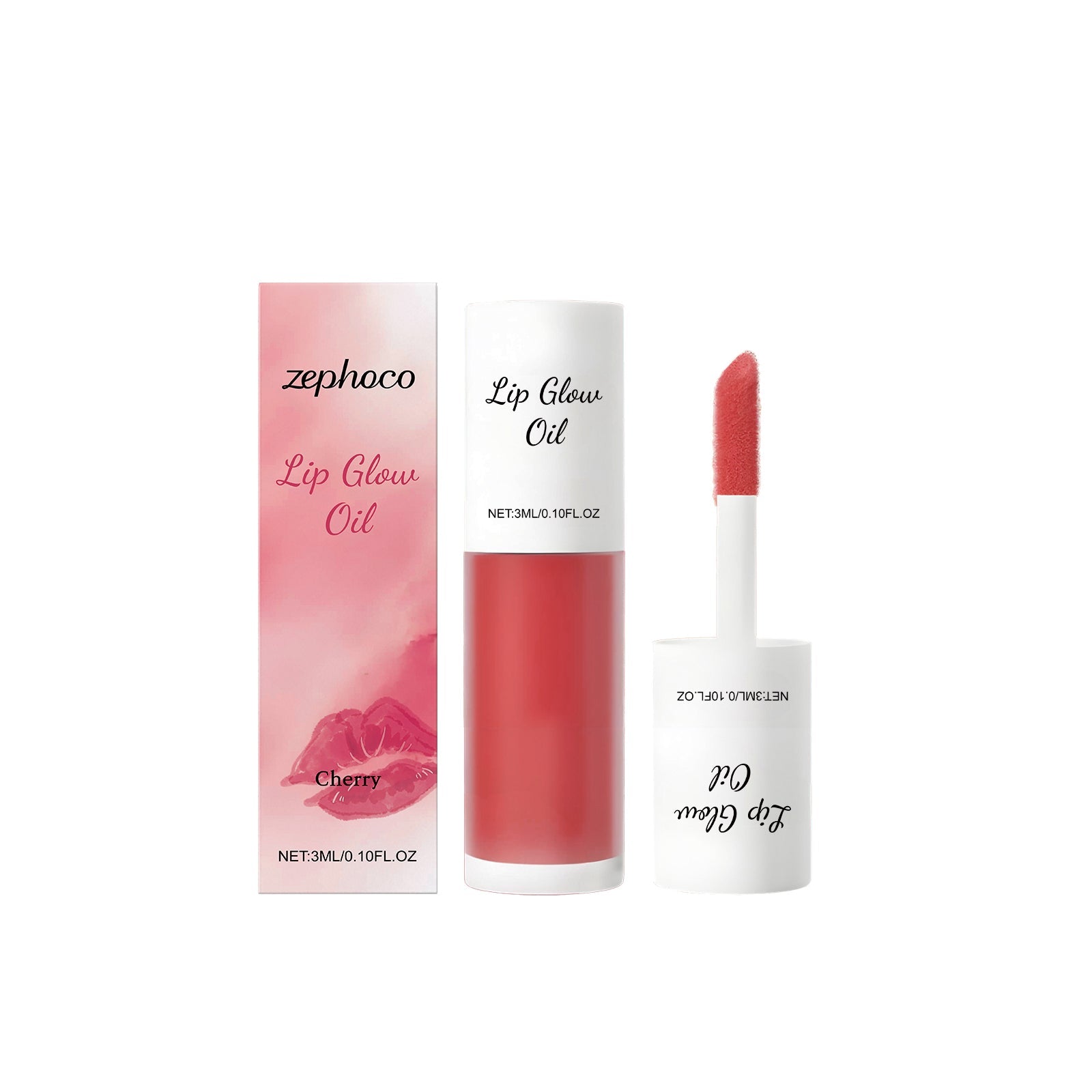Cherry Lip Gloss Oil, Hydrating, Nourishing, Soft, Glossy, Non-Greasy ,3ml