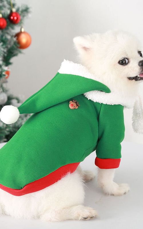 2pcs Pet Clothes Hat Kit Christmas Dogs Snowman Cosplay Dress Pets Costume