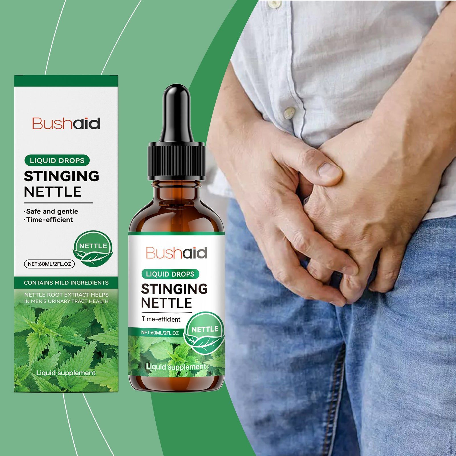Boost Your Body Care with Nettle Root Drops, Natural Urethral Support, Vitality Enhancer ,60ml