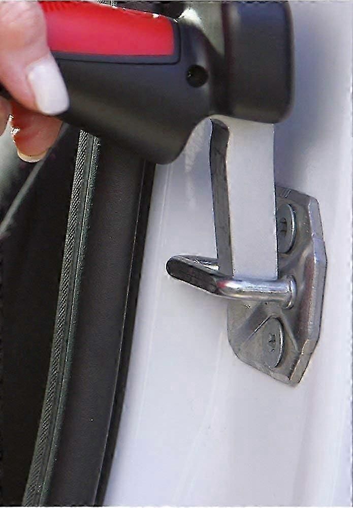 Car Mobility Assist Handle with LED Flashlight - Seatbelt Cutter & Window Breaker Emergency Tool for Standing Support