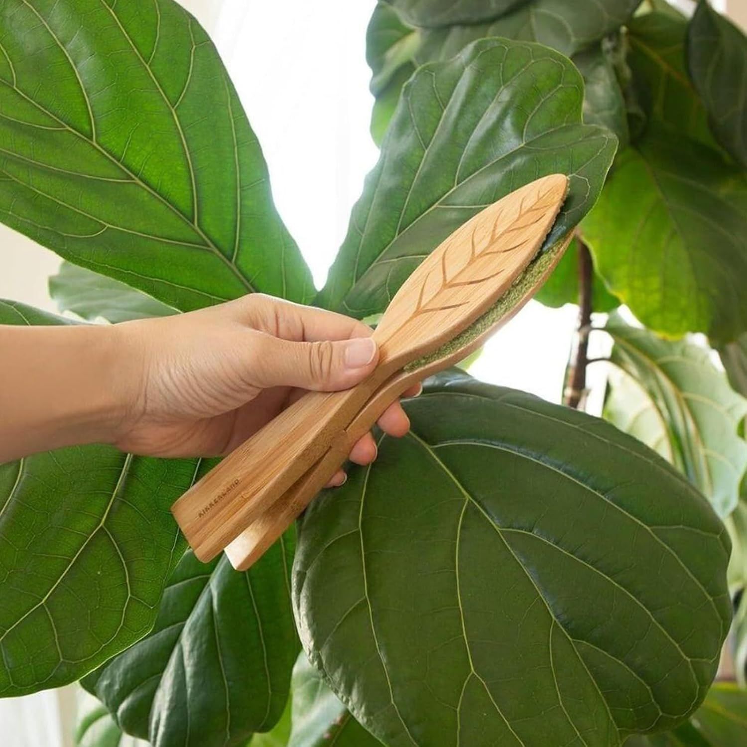 Leaf Cleaning Tongs Plant Leaf Cleaning Brush Dust Removal Tool