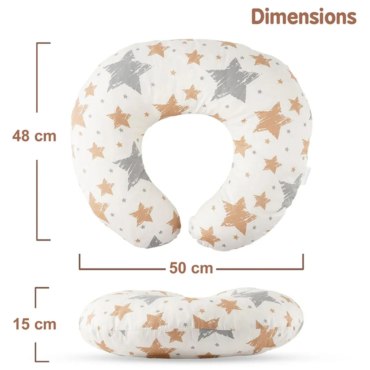 Little Story - Baby Nursing and Feeding Pillow - Stars