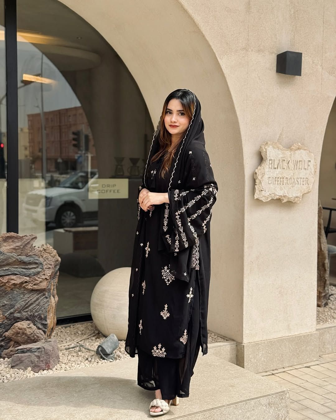 Fab Zone Women’s Designer Party Wear Look Top Plazzo & Dupatta Set