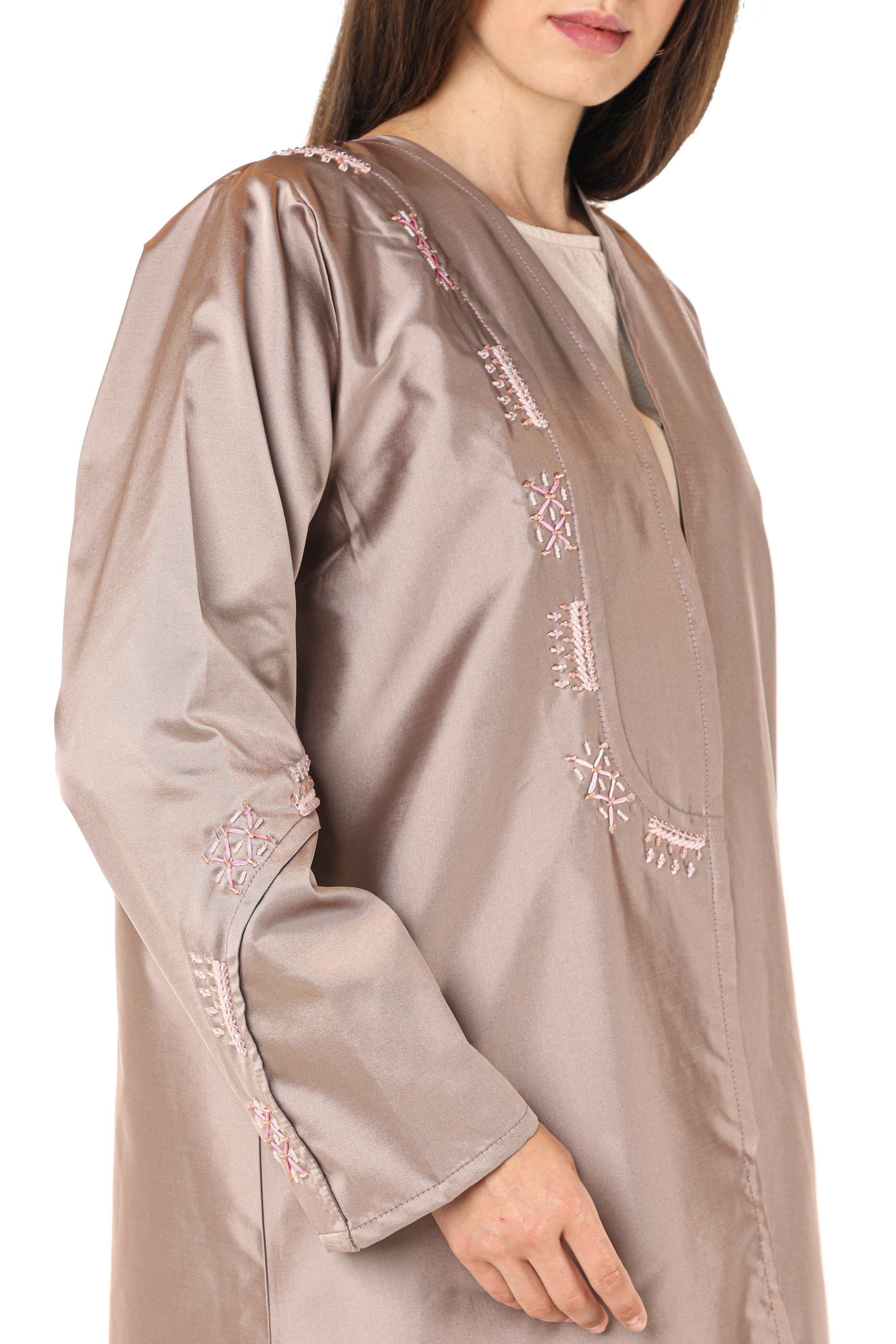 MOiSTREET Victoria Satin Abaya