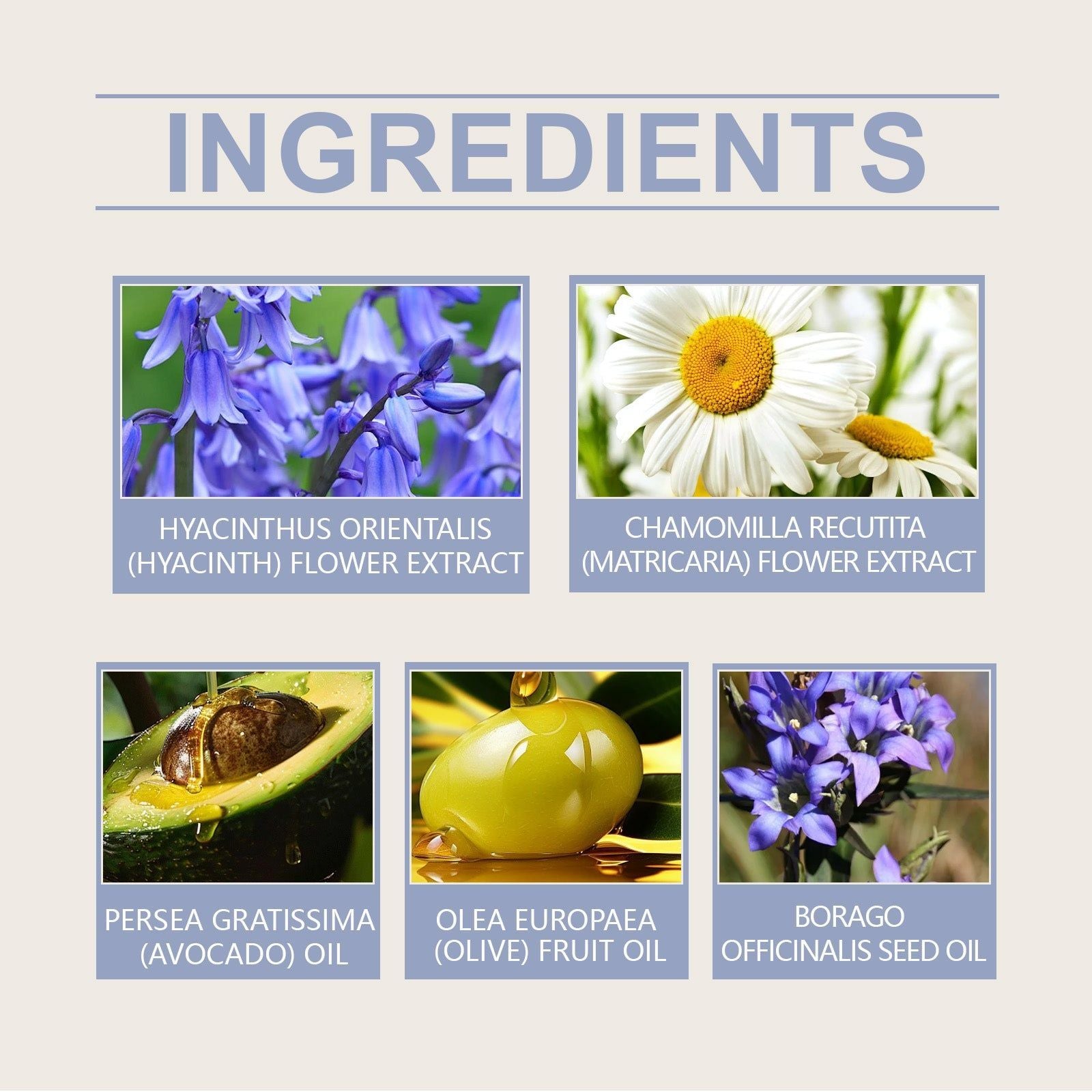 Blue Bell Soothing Facial Oil, Hydrating, Nourishing, Skin Care, Redness Relief ,30ml