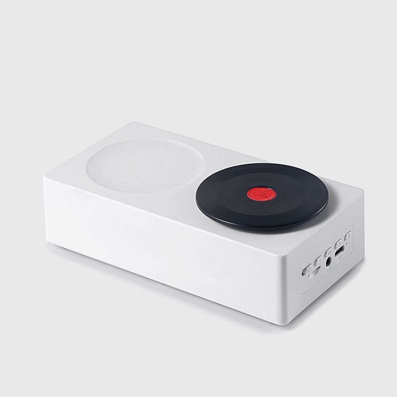 Bluetooth Speaker Retro Record Player Wireless Night Light Creative Gift