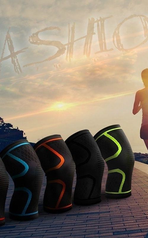 2 Pack Knee Brace Compression Sleeve Support For Men Running Riding Silicone Antiskid Knee