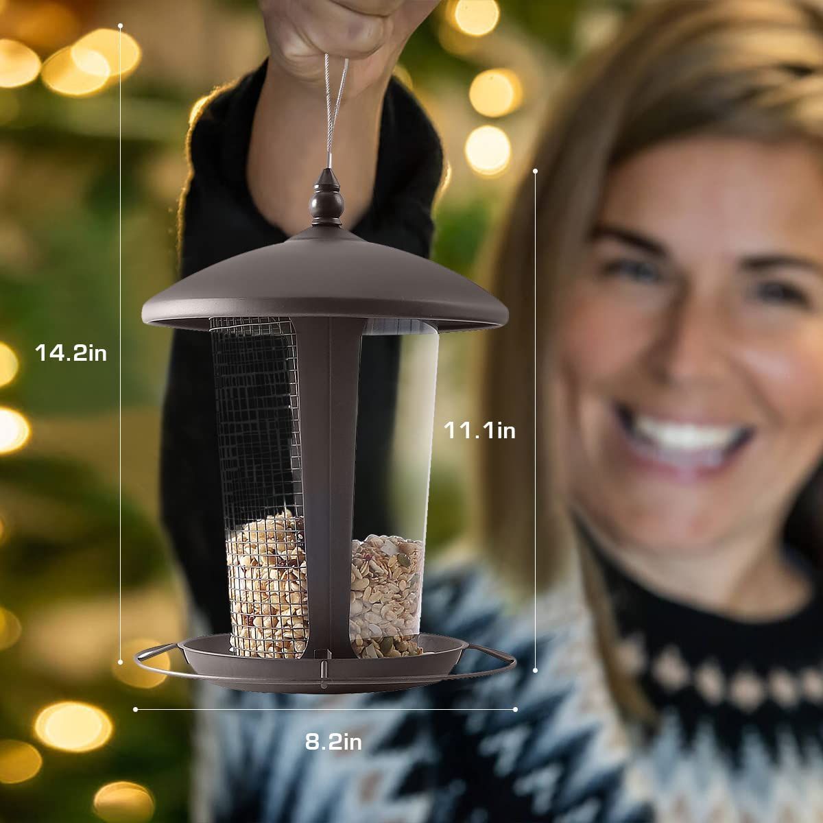Bird Feeder Hanging for Outdoor Wild Bird Feeders for Garden Yard Decor