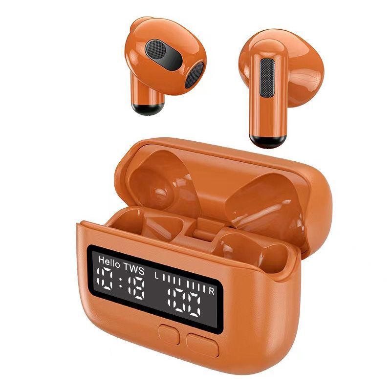 Wireless Earbuds Retro Clock Display Noise Reduction Stereo Sound Multifunction Earphone
