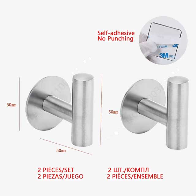 2Pcs/Set Wall Mount Toilet Towel Paper Holder – Durable and Stylish Bathroom Accessory