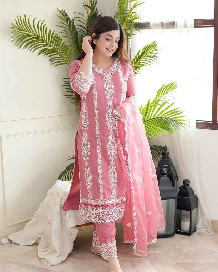 Designer Party Wear Top And Bottom With Beautiful Plazzo