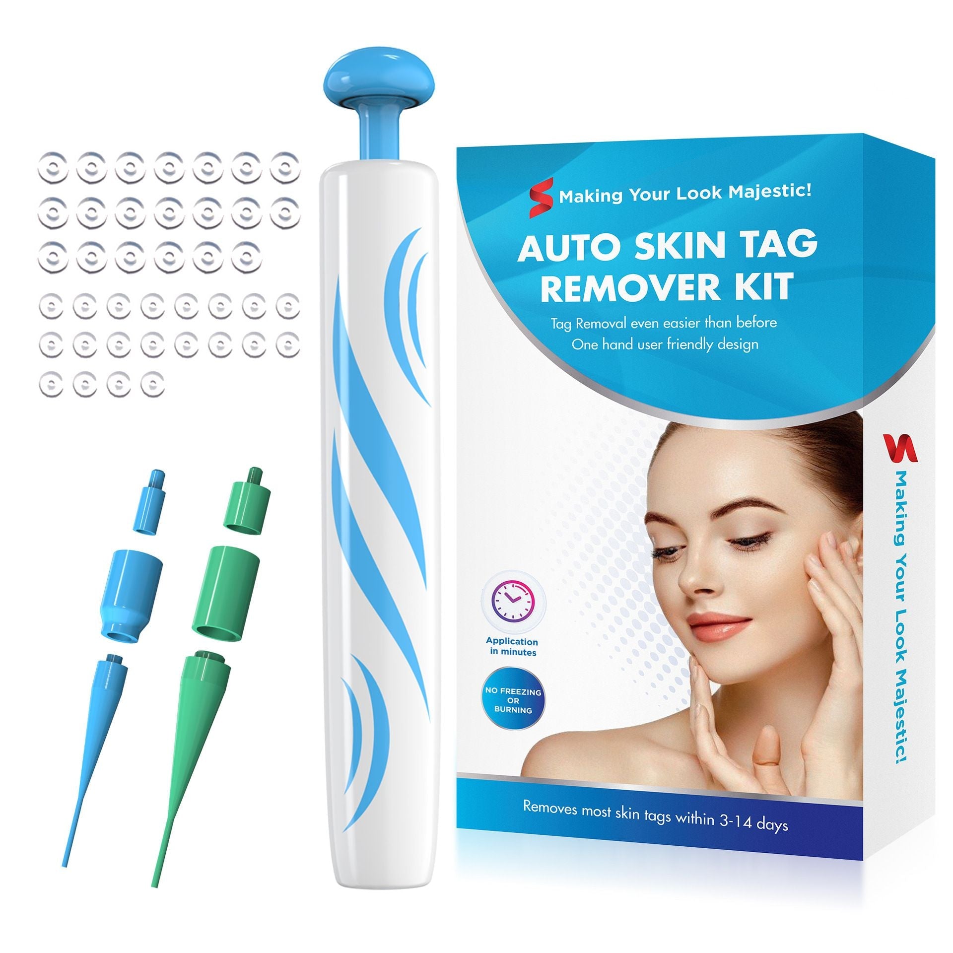 Skin Tag Removal Tool Remove Moles Corns Wart Remover With Repair Patch